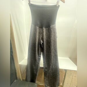 Motherhood Black and Gray Wide Leg Pants